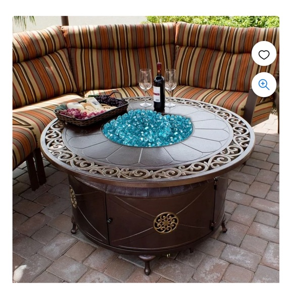 GLASS ROCKS Fireplace fire pit gas burning decor 4 pounds high heat crystals - Picture 3 of 11